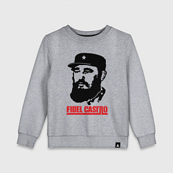 Свитшот хлопковый детский Fidel Castro, цвет: меланж