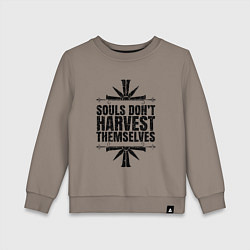 Свитшот хлопковый детский Harvest Themselves, цвет: утренний латте