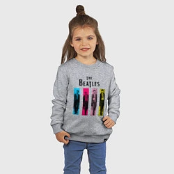 Свитшот хлопковый детский Walking Beatles, цвет: меланж — фото 2