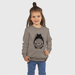 Свитшот хлопковый детский Мой сосед Тоторо, цвет: утренний латте — фото 2