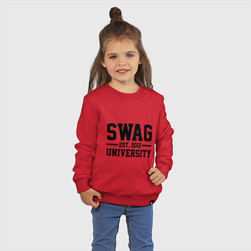 Детский свитшот Swag University / Красный – фото 3