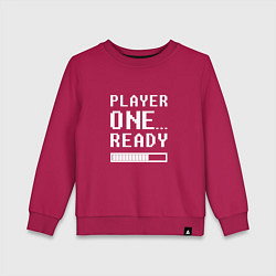 Свитшот хлопковый детский Ready Player One Loading, цвет: маджента
