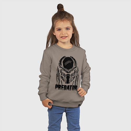 Детский свитшот Predator Mask / Утренний латте – фото 3