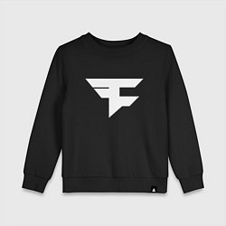 Свитшот хлопковый детский FAZE Symbol, цвет: черный