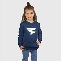 Свитшот хлопковый детский FAZE Symbol, цвет: тёмно-синий — фото 2