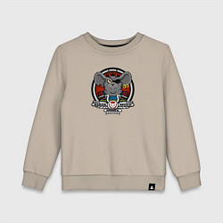 Свитшот хлопковый детский Biker Mice from Mars - Modo, цвет: миндальный