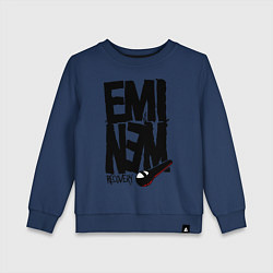 Свитшот хлопковый детский Eminem recovery, цвет: тёмно-синий