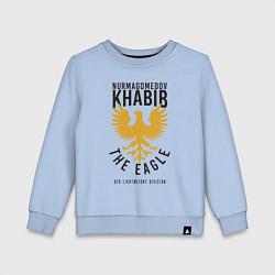 Свитшот хлопковый детский Khabib: The Eagle, цвет: мягкое небо