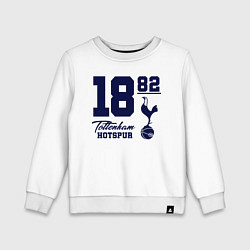 Свитшот хлопковый детский FC Tottenham 1882, цвет: белый