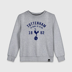 Свитшот хлопковый детский FC Tottenham 1882, цвет: меланж