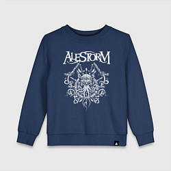 Свитшот хлопковый детский Alestorm: Pirate Bay, цвет: тёмно-синий