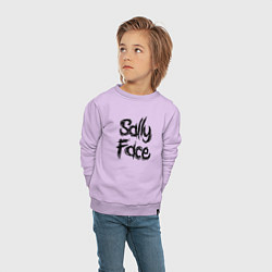 Свитшот хлопковый детский SALLY FACE, цвет: лаванда — фото 2
