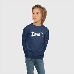 Свитшот хлопковый детский DMC, цвет: тёмно-синий — фото 2