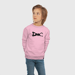 Свитшот хлопковый детский DMC, цвет: светло-розовый — фото 2