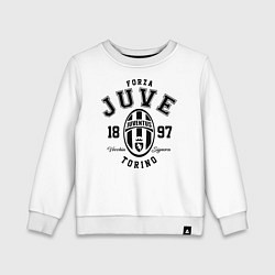 Свитшот хлопковый детский Forza Juve 1897: Torino, цвет: белый