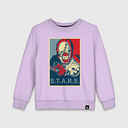 Свитшот хлопковый детский STARS, цвет: лаванда