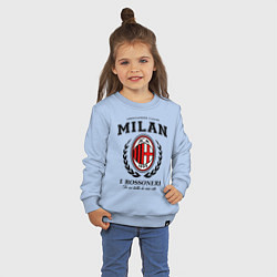 Свитшот хлопковый детский Milan: I Rossoneri, цвет: мягкое небо — фото 2