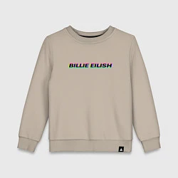 Свитшот хлопковый детский Billie Eilish, цвет: миндальный