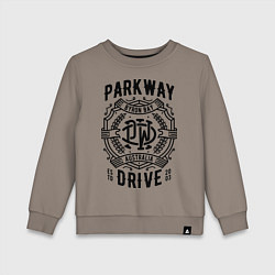 Свитшот хлопковый детский Parkway Drive: Australia, цвет: утренний латте