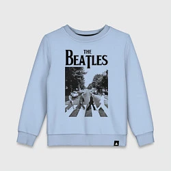Свитшот хлопковый детский The Beatles: Mono Abbey Road, цвет: мягкое небо