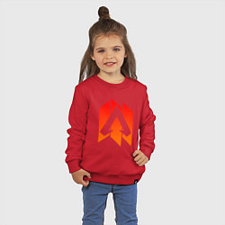 Свитшот хлопковый детский Apex Legends: Symbol, цвет: красный — фото 2