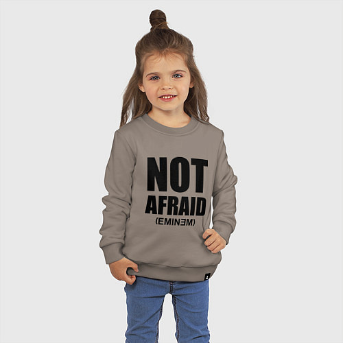 Детский свитшот Not Afraid / Утренний латте – фото 3