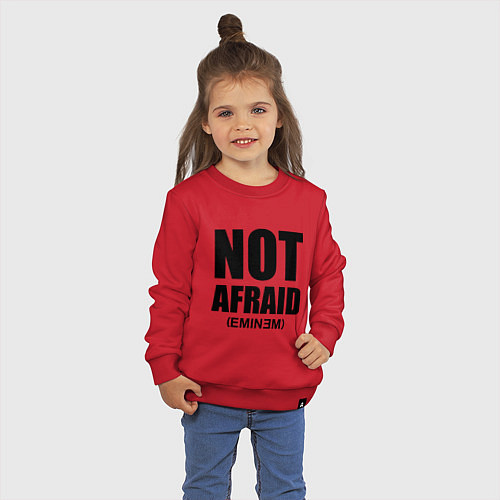 Детский свитшот Not Afraid / Красный – фото 3