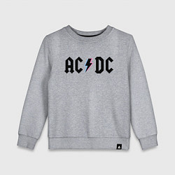 Свитшот хлопковый детский AC/DC, цвет: меланж
