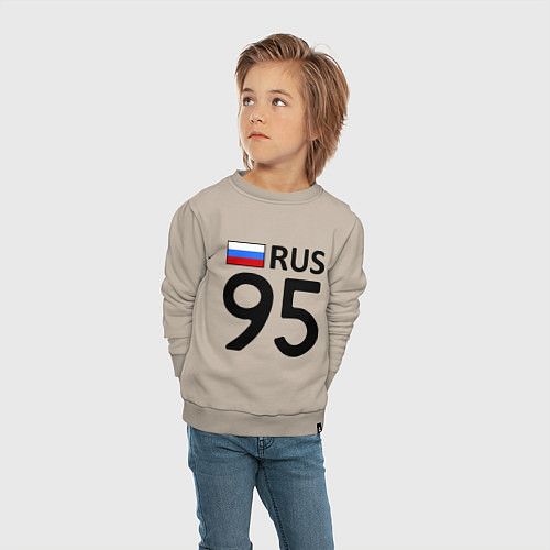 Детский свитшот RUS 95 / Миндальный – фото 4