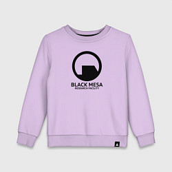 Свитшот хлопковый детский Black Mesa: Research Facility, цвет: лаванда