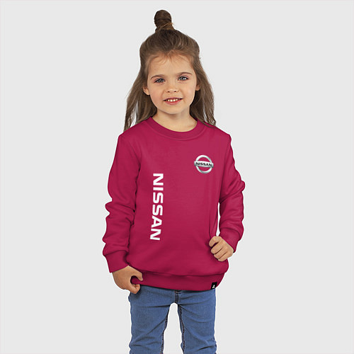 Детский свитшот NISSAN / Маджента – фото 3