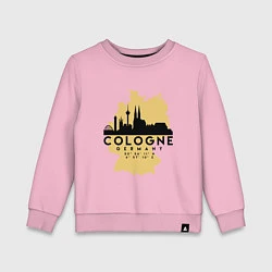 Свитшот хлопковый детский Cologne, цвет: светло-розовый