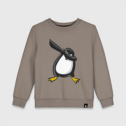 Свитшот хлопковый детский DAB Pinguin, цвет: утренний латте