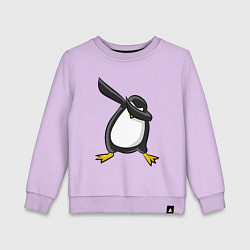 Свитшот хлопковый детский DAB Pinguin, цвет: лаванда