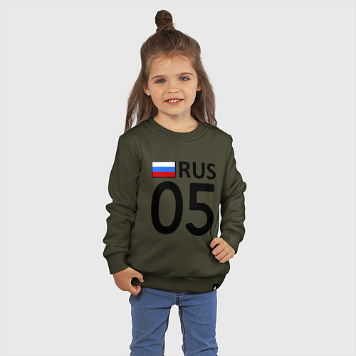 Детский свитшот RUS 05 / Хаки – фото 3