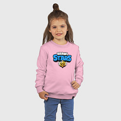 Свитшот хлопковый детский BRAWL STARS, цвет: светло-розовый — фото 2