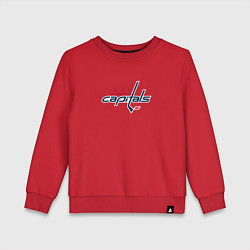 Свитшот хлопковый детский Washington Capitals: Alexander Ovechkin, цвет: красный