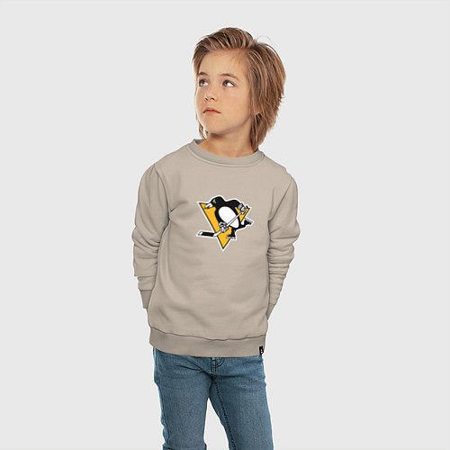 Детский свитшот Pittsburgh Penguins: Evgeni Malkin / Миндальный – фото 4