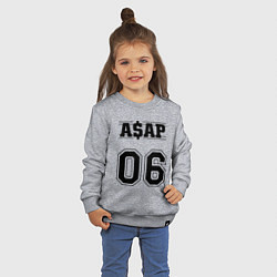 Свитшот хлопковый детский ASAP 06, цвет: меланж — фото 2