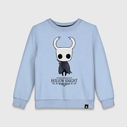 Свитшот хлопковый детский Hollow Knight, цвет: мягкое небо