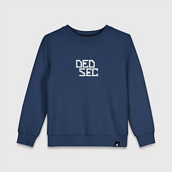 Свитшот хлопковый детский DED SEC, цвет: тёмно-синий