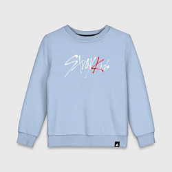 Свитшот хлопковый детский STRAY KIDS FELIX, цвет: мягкое небо