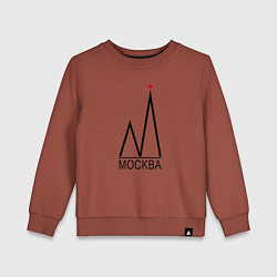 Детский свитшот Москва-чёрный логотип-2