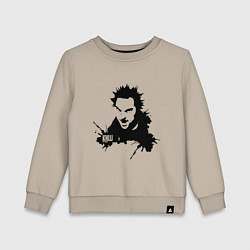 Свитшот хлопковый детский Король и шут, цвет: миндальный
