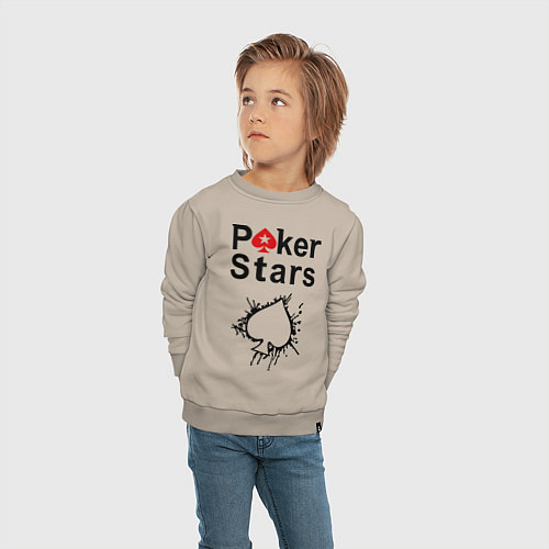 Детский свитшот Poker Stars / Миндальный – фото 4
