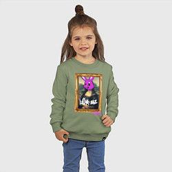 Свитшот хлопковый детский Blink 182 Nine Mona Lisa, цвет: авокадо — фото 2