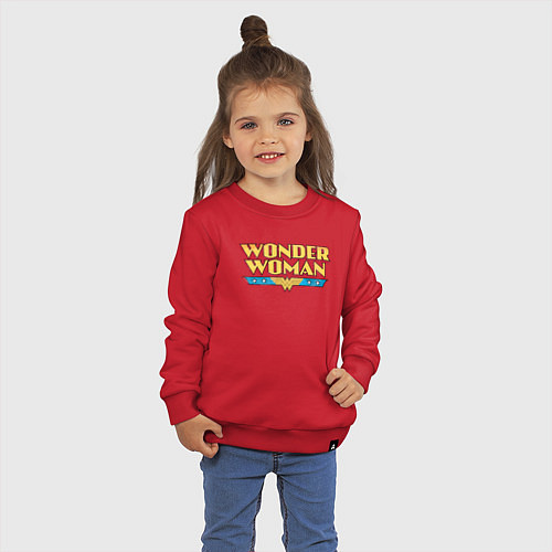 Детский свитшот Wonder Woman / Красный – фото 3
