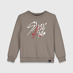 Свитшот хлопковый детский Stray Kids, цвет: утренний латте