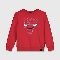 Свитшот хлопковый детский CHICAGO BULLS, цвет: красный