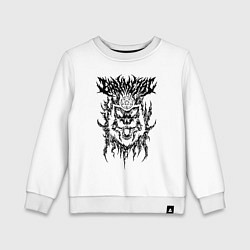 Свитшот хлопковый детский BABYMETAL, цвет: белый